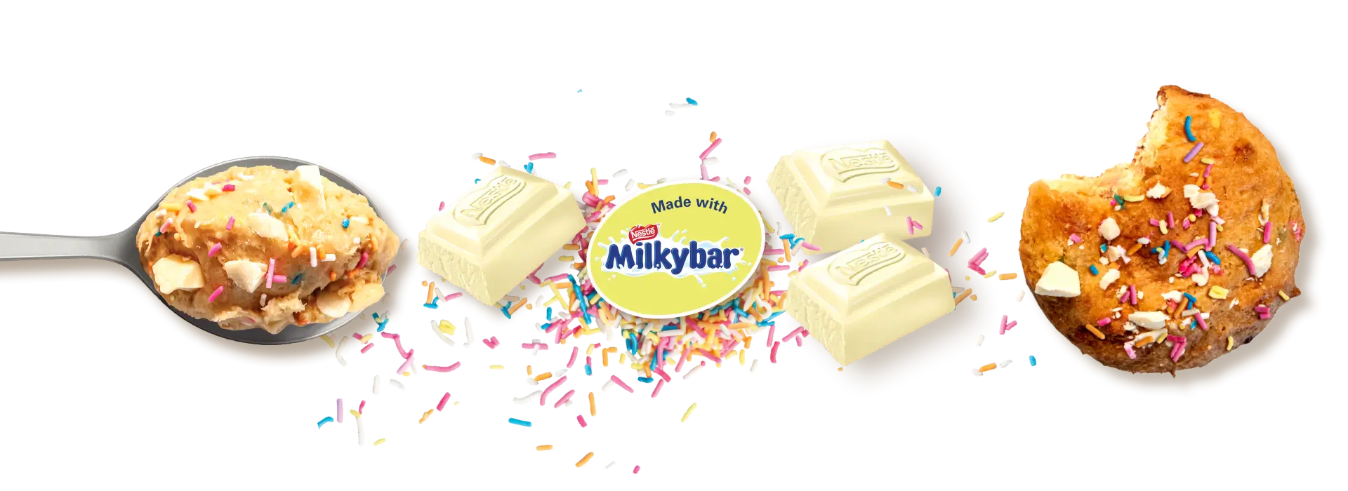 Birthday Cake Cookie Dough Milkybar